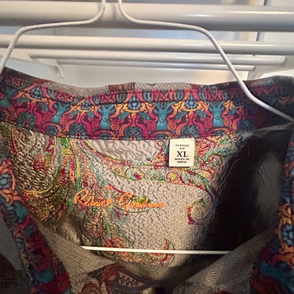 Robert Graham Multicolor Paisley Shirt XL. - Picture 2 of 4